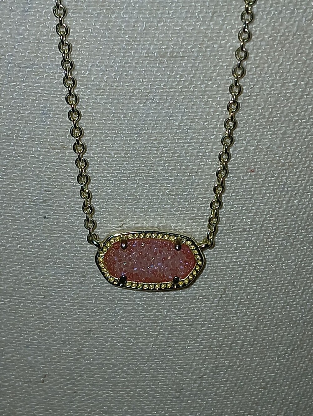 Kendra Scott Pink and Gold Necklace